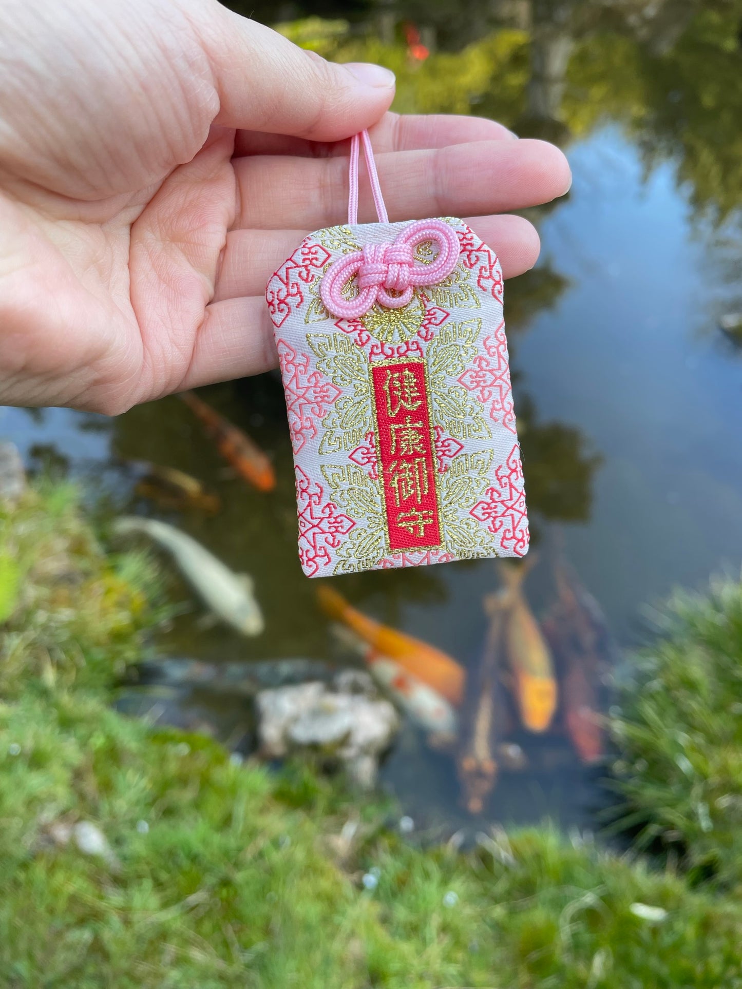 Pink Longevity Protection Charm (Omamori)