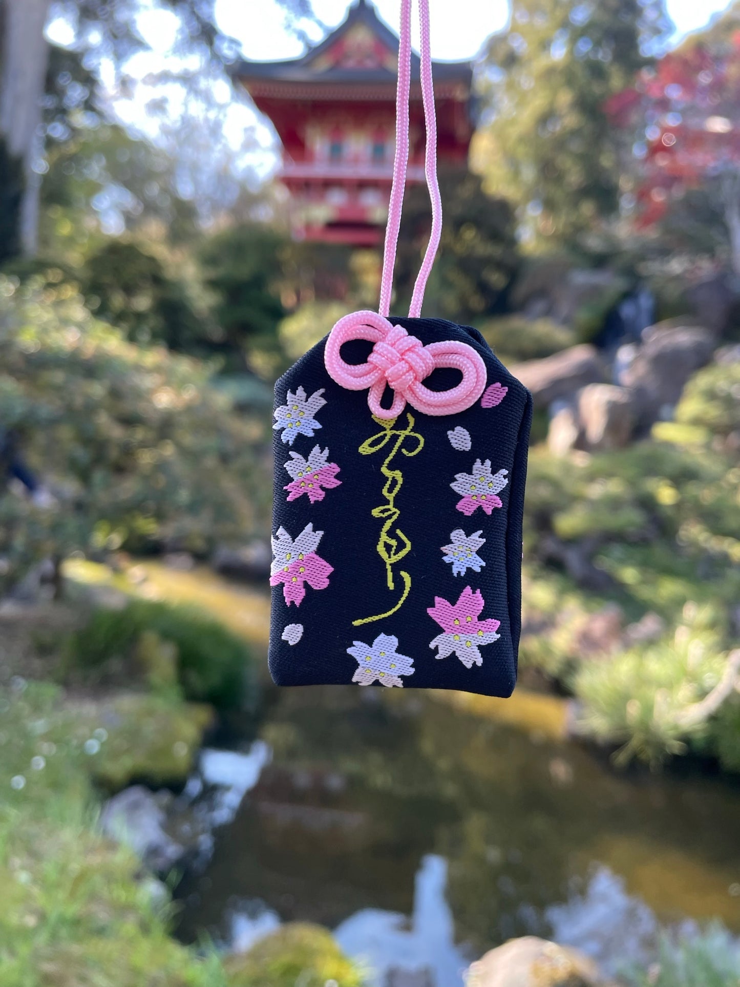Black Sakura Protection Charm (Omamori)